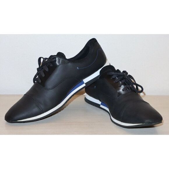 Zara 2605/005/040/480 Men' Sz 42 US 8 Black/Blue Basic Stylish Sneakers - Picture 5 of 8